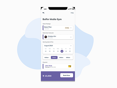 Gym Booking app booking app gym app