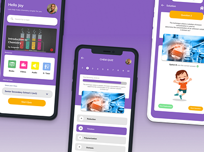 Quiz App chemistry education app quiz user experience user research