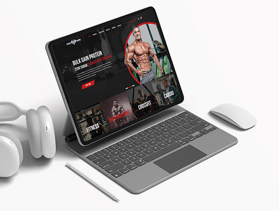 Fitness Empire branding clean design flat typography ui web website wordpress