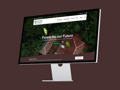 Future Forest branding clean design flat typography web website