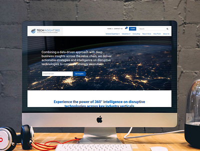 TechInsight360 branding clean design flat typography web website