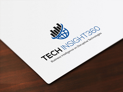 TechInsight360 branding clean design flat logo typography