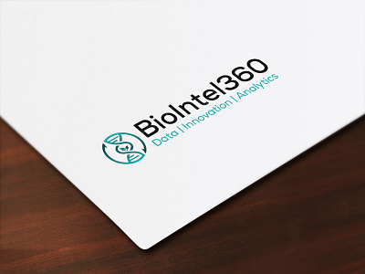 BioIntel360 branding clean design flat logo typography