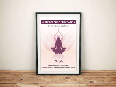 Yoga Poster branding clean design flat illustration minimal vector web