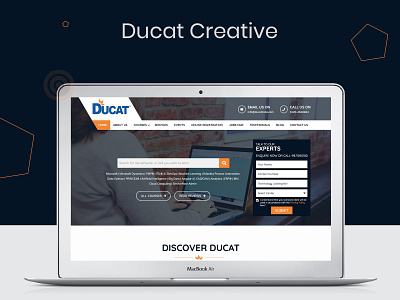 Ducat Creative branding clean design flat typography ui ux web website