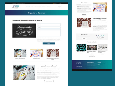 Infinita Landing de servicios design graphic design landing ui ux