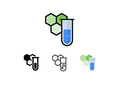 Chemistry Icons biology chemistry filled line flat glyph icons laboratory line science