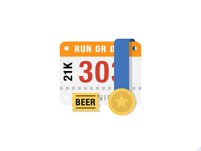 Race Bib with Medal beer bib medal race ribbon