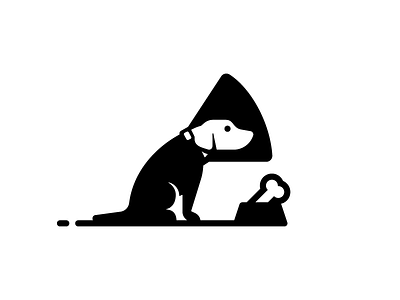 Dog In Cone (Glyph)