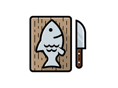 Fish Cleaning cooking cutting board fish kitchen knife