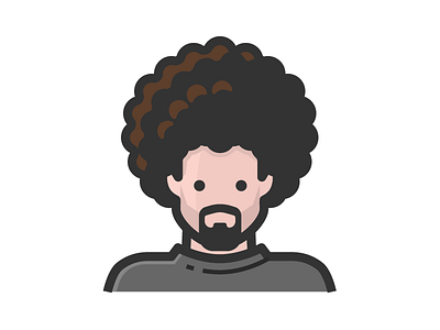 Crazy Hair afro avatar curly hair face people person