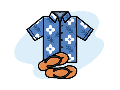 Hawaiian Shirt beach flip flops floral hawaiian shirt summer