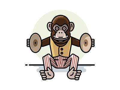 Cymbal-banging Monkey Toy