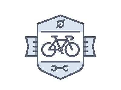 Bike Repair Badge badge bike bike logo bike repair biking cycling hipster hipster logo