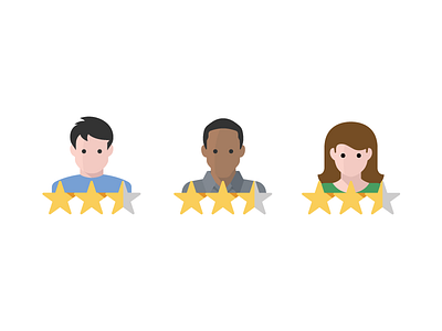 Quatro v2.0 User Icons avatars review user user rating users