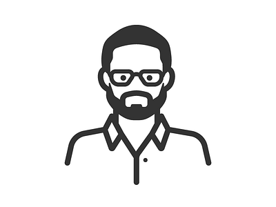 Black Man In Glasses by Scott Lewis on Dribbble