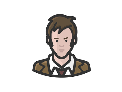 Allons-y! avatar doctor who face head headshot person
