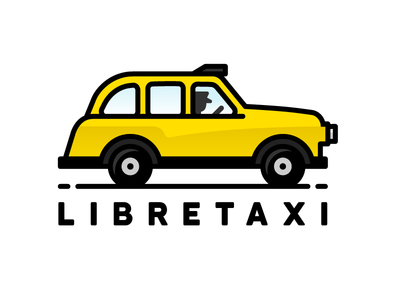 LibreTaxi Logo automobile cab car logo taxi transportation