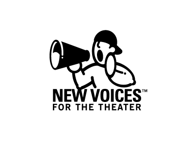 New Voices for the Theater Logo actor director logo playwright theater youth