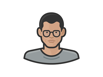 Man with Glasses avatar face person user