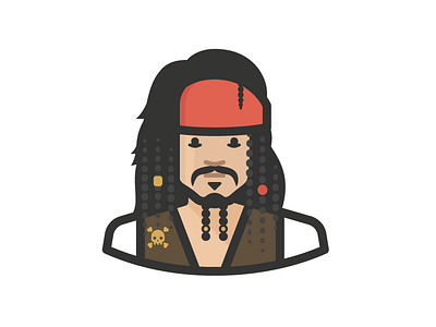 Captain Jack Sparrow avatar face jack sparrow person pirate user