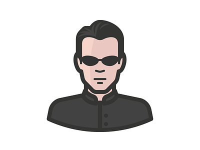 The Matrix - Neo avatar face matrix neo person user