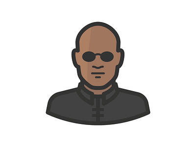 The Matrix - Morpheus avatar face matrix morpheus person user