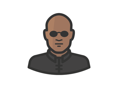 The Matrix - Morpheus avatar face matrix morpheus person user