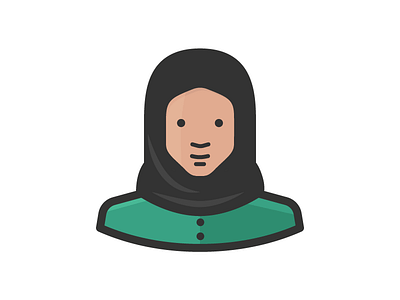 Arab woman in hijab arab avatar face hijab muslim person woman