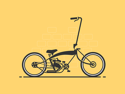 lowrider bicycle drawing