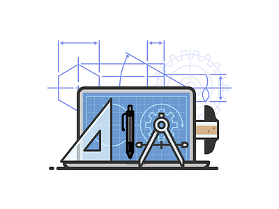 Drafting blueprint cad compass drafting mechanical drawing mechanical pen t square