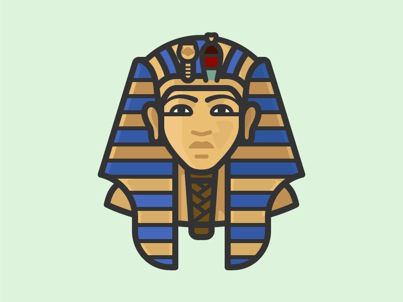 Tutankhamun by Scott Lewis for Sketch & Build on Dribbble