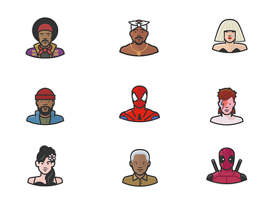 Diversity Avatars Vol. 3 avatars celebrity face man people person super hero woman