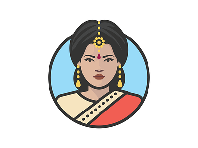 Avatar Style Update avatar avatar icons avatars face hindu icons indian people person saree woman