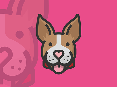 Pit Bull Terrier avatar icon canine dog dog avatar dog icon dog illustration dog logo doggy dogs pet pets