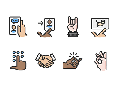 Hand Gestures Color gestures hand hands touch screen