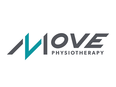 MOVE Physiotherapy Logo Set branding design lettering logo typography