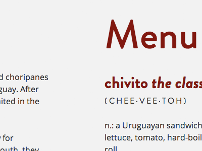 Chiviteria brandon grotesque typecast typography web design