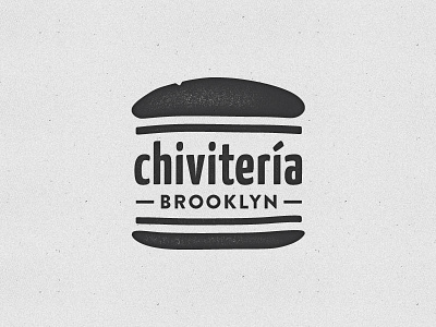 Chivitería Logo chivito logo sandwich wordmark