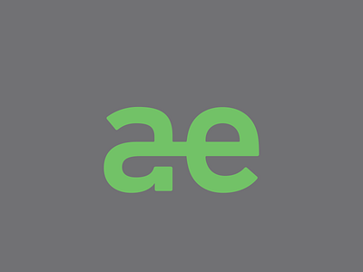 ae diphthong ligature logo typography