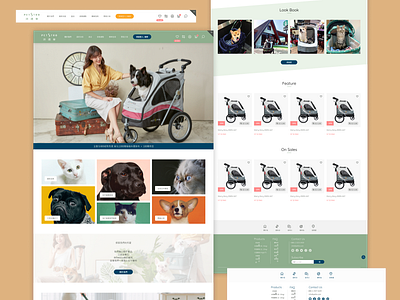 Pettio Homepage branding design ecommerce figma landingpage online shop ui ux web design