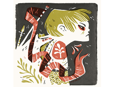 Texture And Color Play banner experiment illustration knight play warrior