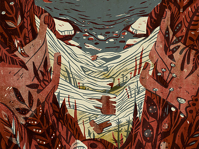 Bones of the Coast cover comics cover illustration pnw