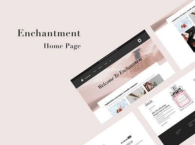 Enchantment: Home page angular css design flat graphic design html meanstack ui ux web webdevelopment