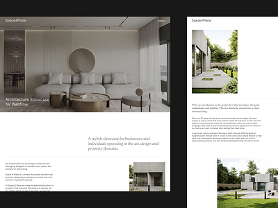 Places - Webflow Template for Architecture architecture minimal portfolio showcase studio template theme web webflow website