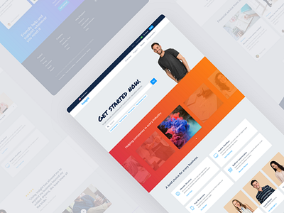 Upcoming HTML Template bootstrap corporate form gradient html landing layouts serach template theme website