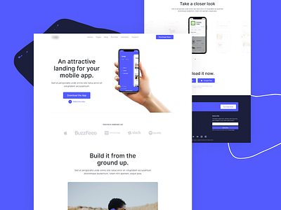 Upcoming HTML Template - Mobile Application Landing