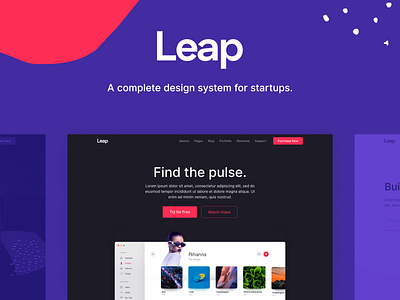 Leap - Multipurpose Bootstrap Template OUT SOON app bootstrap html interface landing template theme ui kit web website