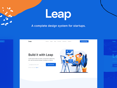 Leap - Multipurpose Bootstrap Template bootstrap html illustration interface landing saas svg template theme web