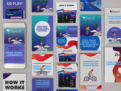 Landing page and social media ad - Mobile App animation branding connecting design digital marketing graphic design hobbies illustration landingpage logo ui vector webdesign